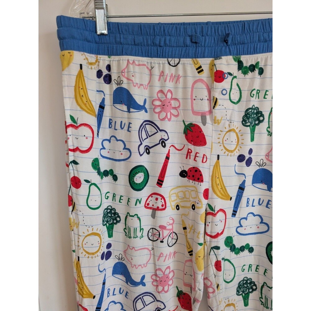 Little Sleepies Bamboo Pajama Joggers Pants Women’s XL School Teacher Whimsical